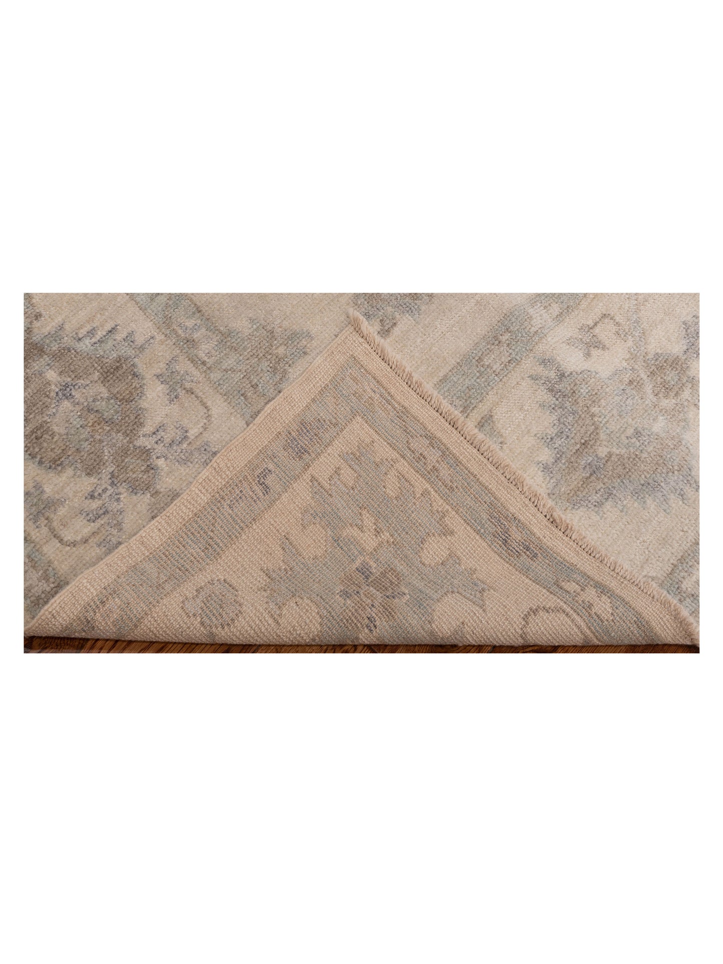 Authentic Angora Oushak Bade Ivory Ivory Traditional Hand Knotted Rug