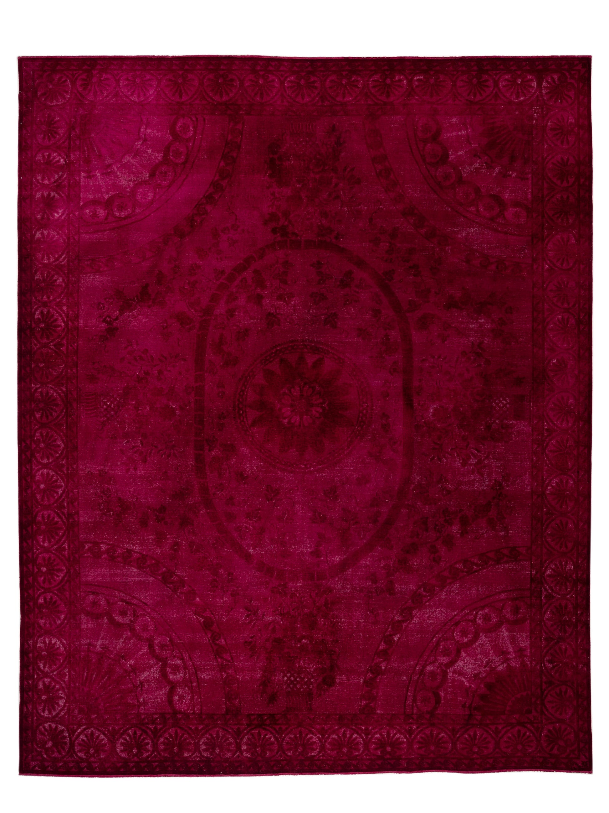 Pasha Vintage 150813 Red Contemporary Hand Knotted Rug