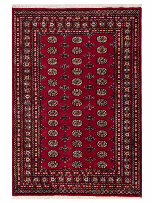 Nomad Bokhara 151402 Red Traditional Hand Knotted Rug