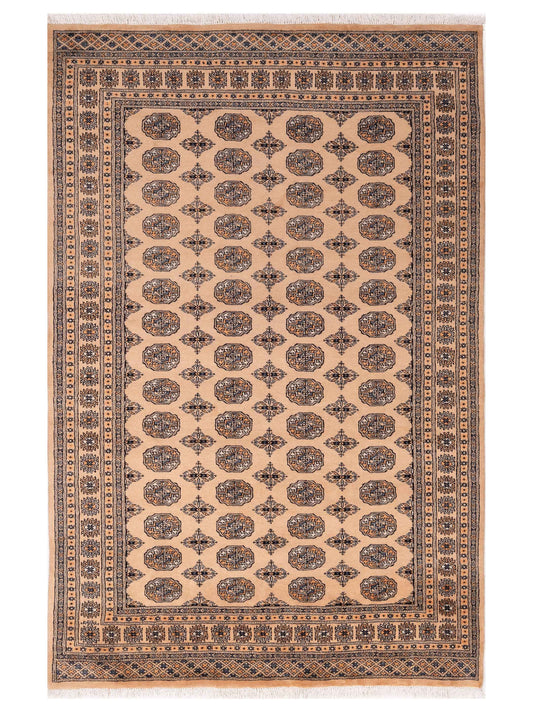 Nomad Bokhara 151562 Beige Traditional Hand Knotted Rug