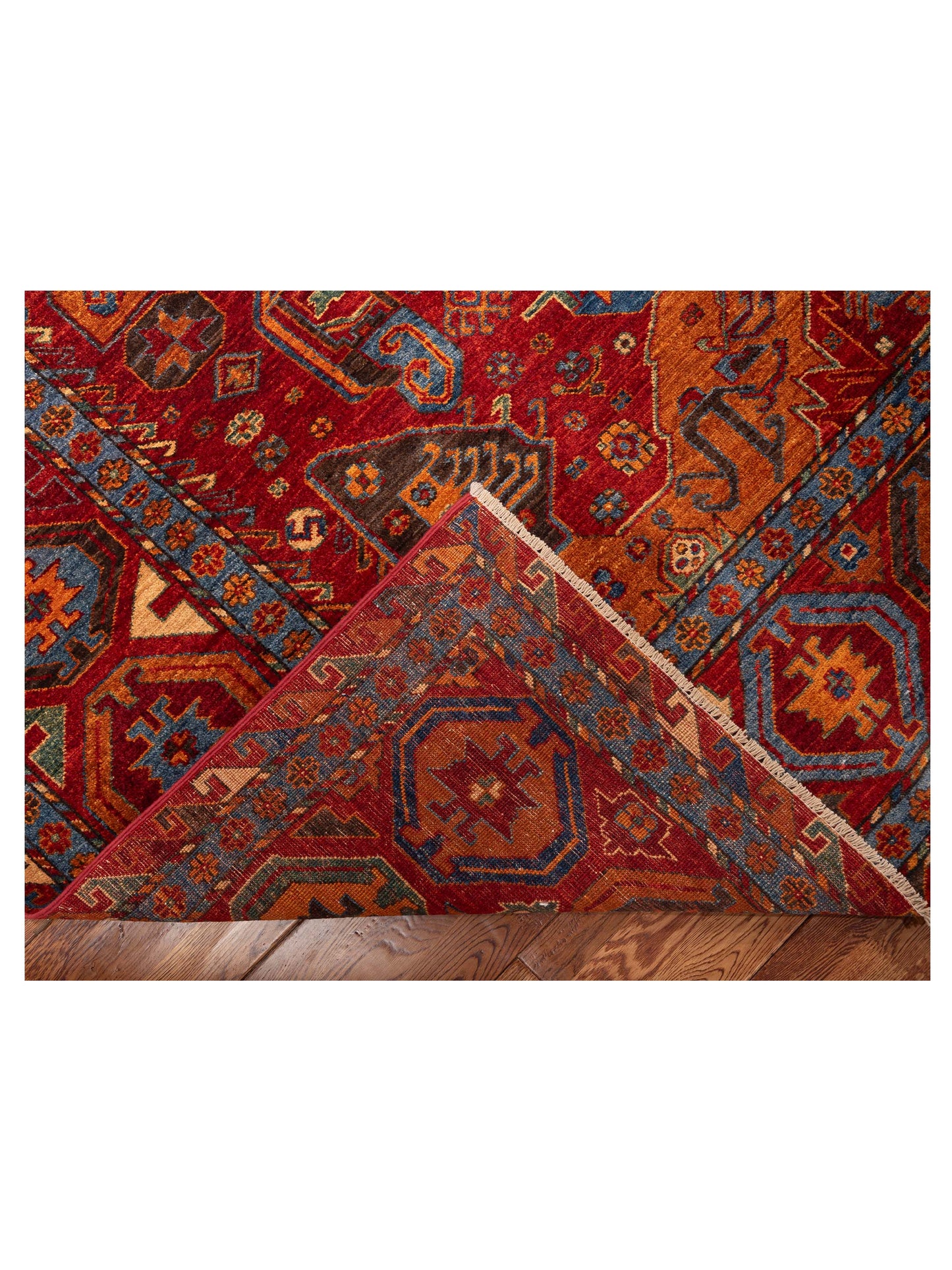 Nomad Kars 151859 Red Red Transitional Hand Knotted Rug - 8x10