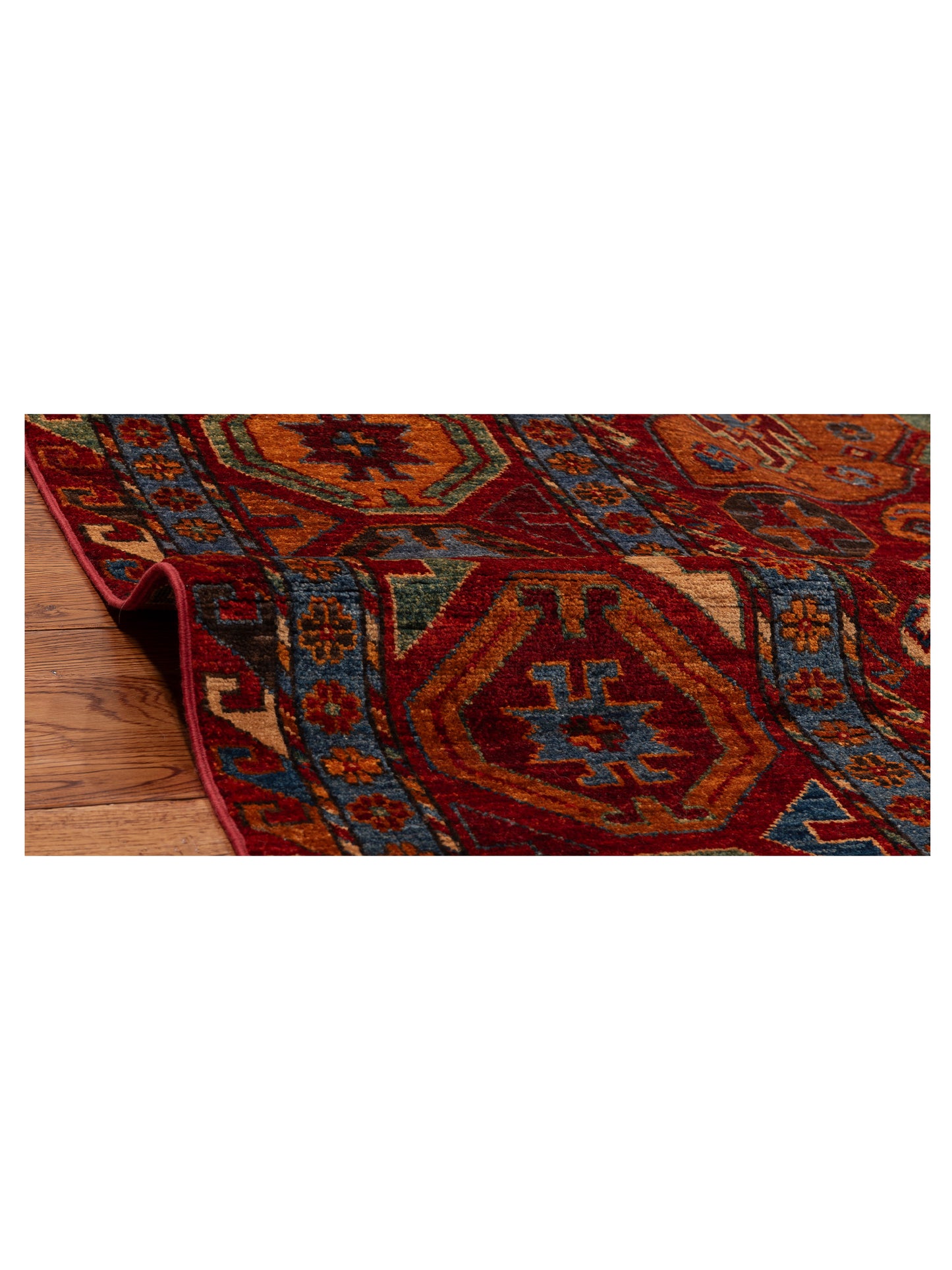 Nomad Kars 151859 Red Red Transitional Hand Knotted Rug - 8x10