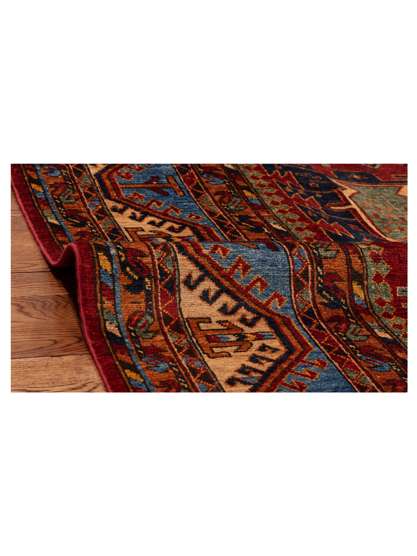 Nomad Kars 151860 Red Multi Transitional Hand Knotted Rug