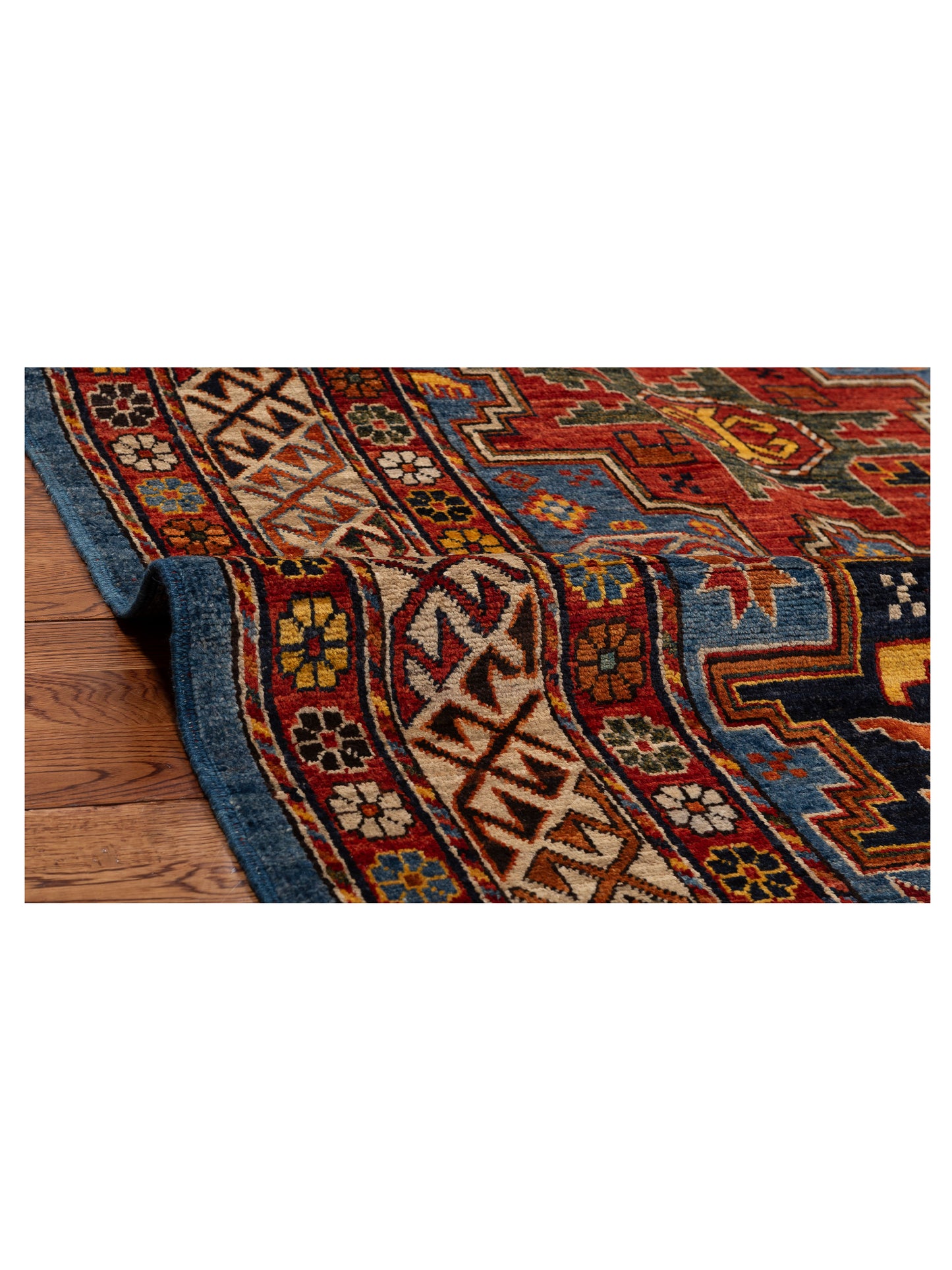 Nomad Kars 151865 Blue Ivory Transitional Hand Knotted Rug - 8x10