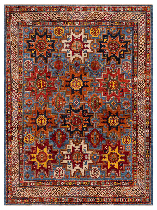 Nomad Kars 151865 Blue Transitional Hand Knotted Rug