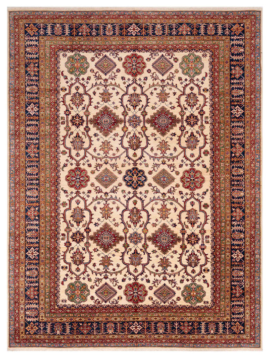 Nomad Kars 151888 Ivory Tribal Hand Knotted Rug