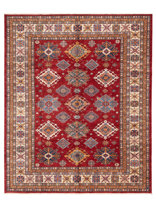 Nomad Kars 151920 Red Tribal Hand Knotted Rug