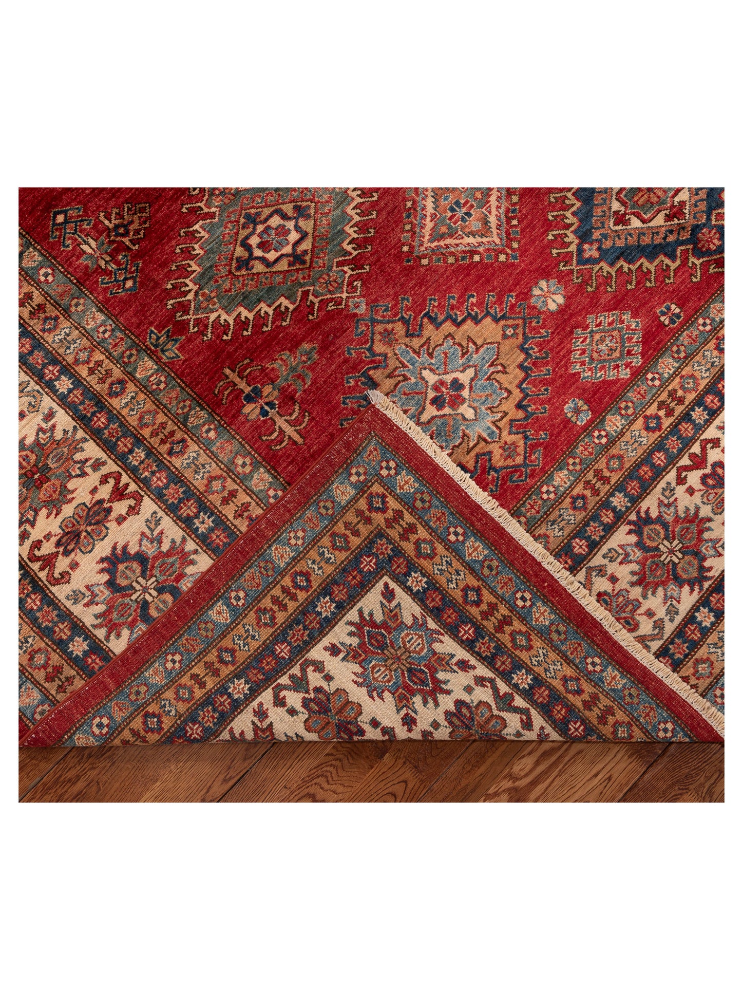 Nomad Kars 152001 Red Ivory Tribal Hand Knotted Rug