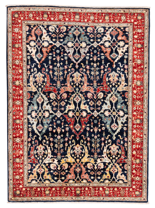 Pasha Sultan 152360 Dark Blue Traditional Hand Knotted Rug