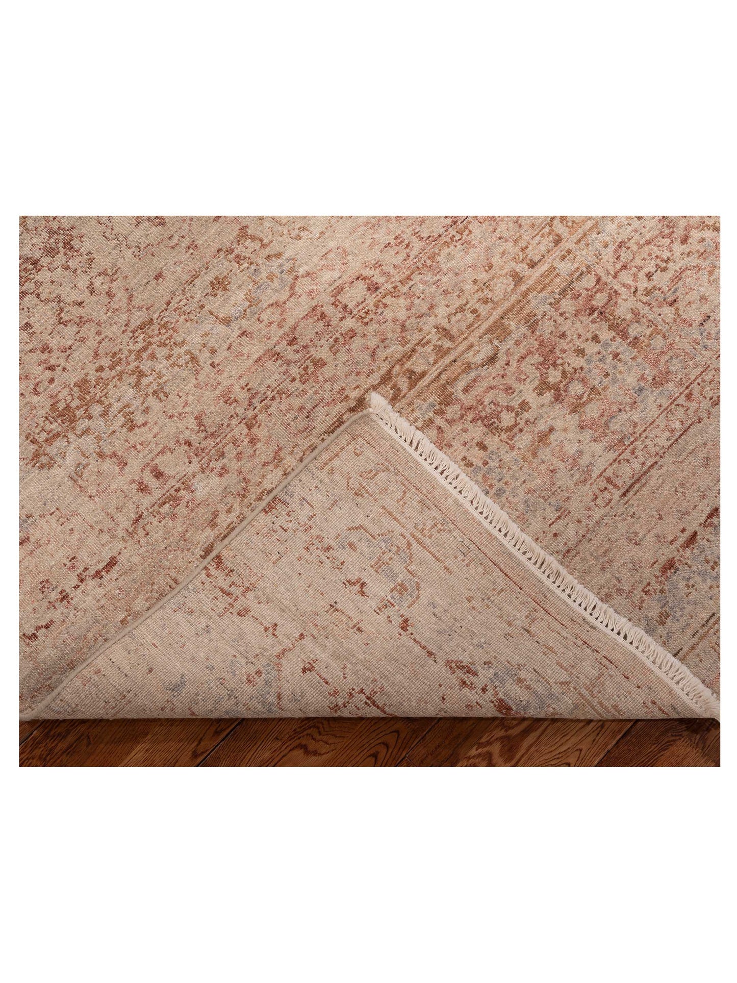 Rajpur Vintage Revival 152401 Beige Rust Traditional Hand Knotted Rug