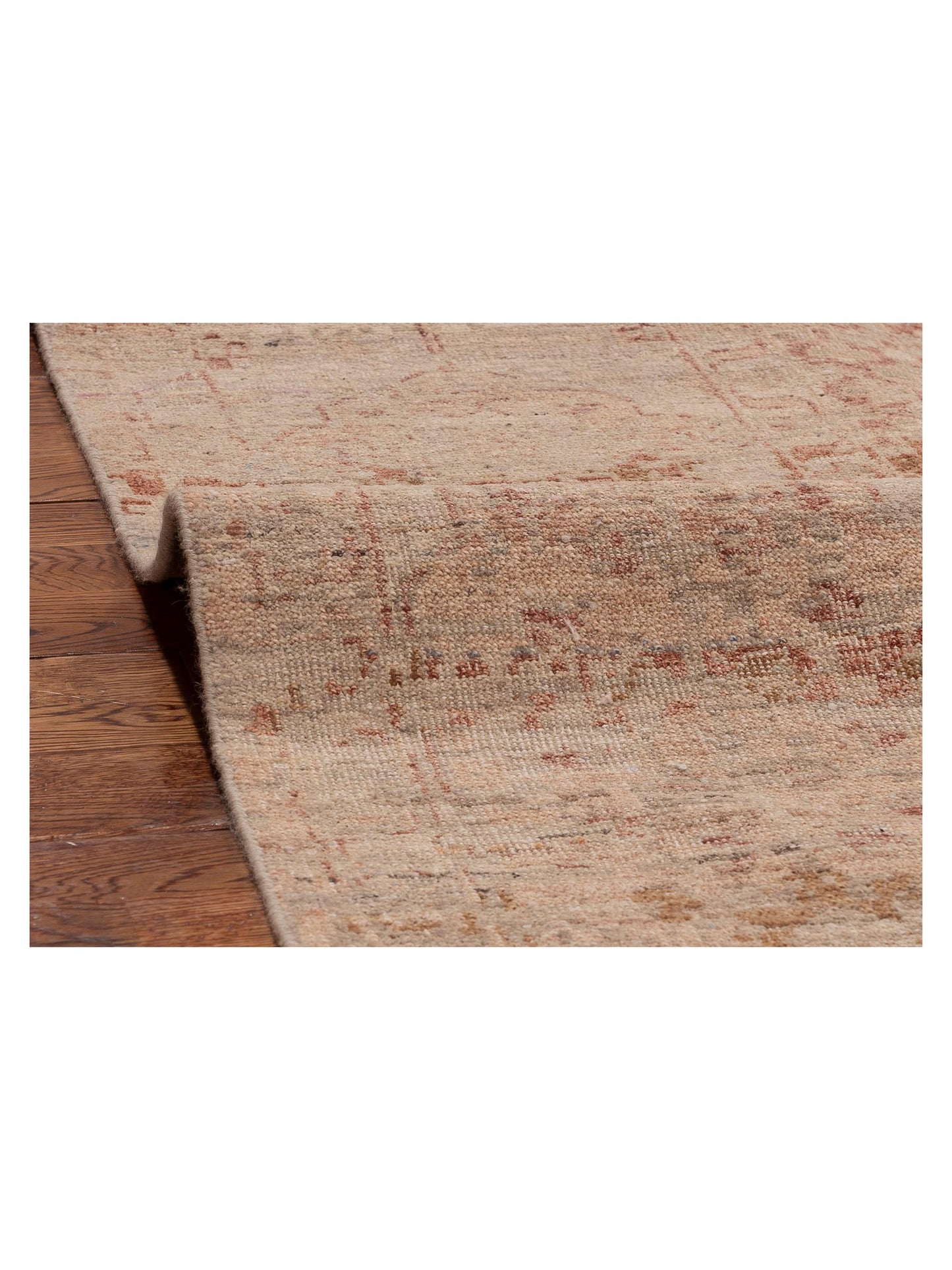 Rajpur Vintage Revival 152405 Beige Rust Traditional Hand Knotted Rug