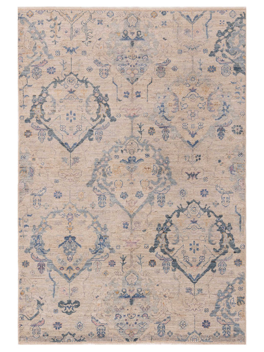 Authentic Angora Oushak Lal Gray Traditional Hand Knotted Rug