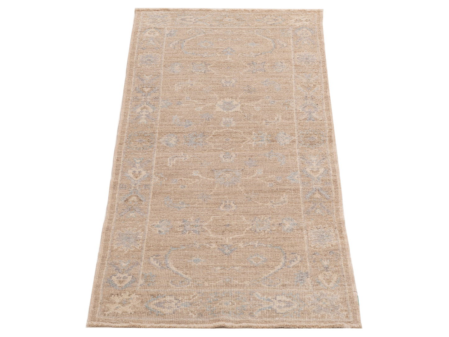 Authentic Angora Oushak Bade Brown Brown Traditional Hand Knotted Rug