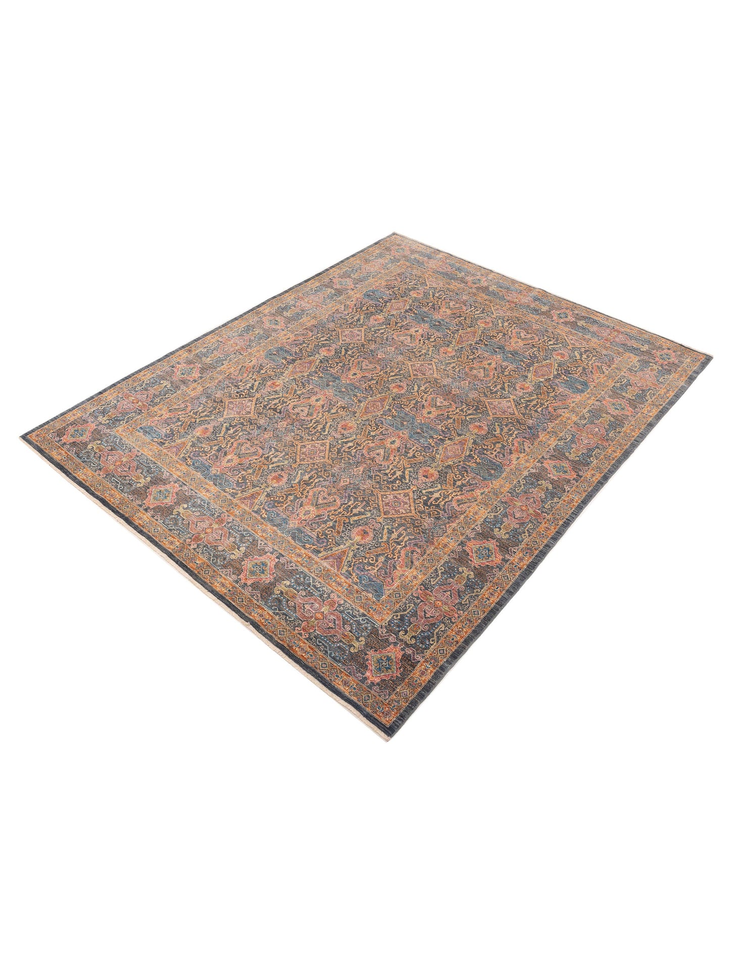 Nomad Akcha 152764 Gray Gray Traditional Hand Knotted Rug