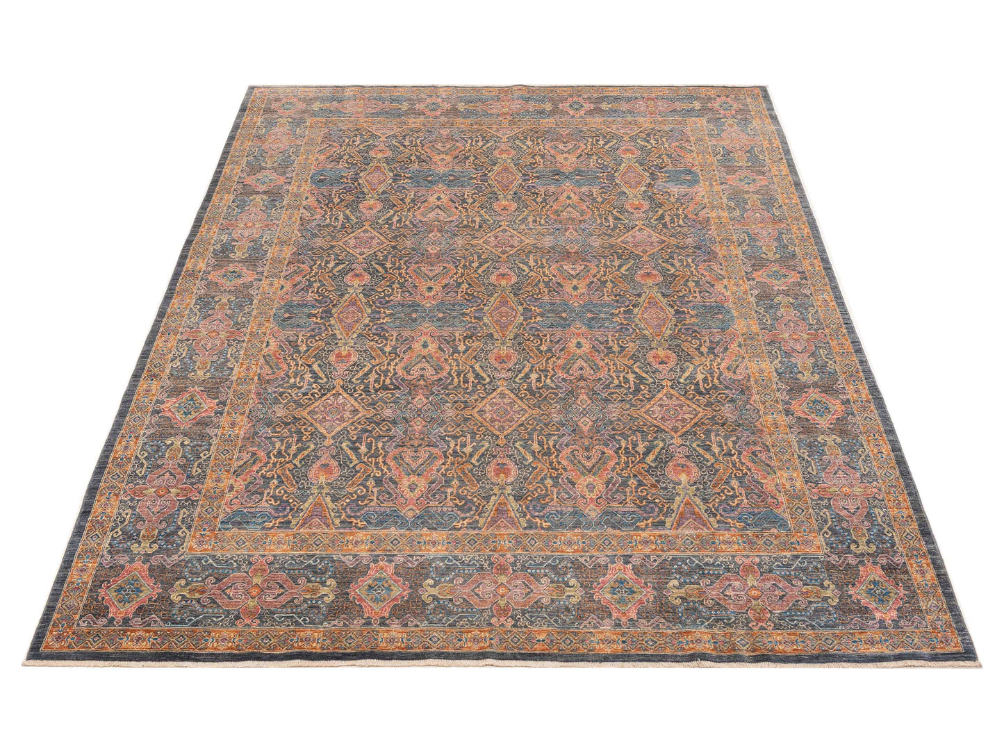 Nomad Akcha 152764 Gray Gray Traditional Hand Knotted Rug