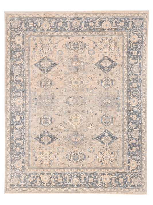 Nomad Mamluk 152784 Silver Transitional Hand Knotted Rug