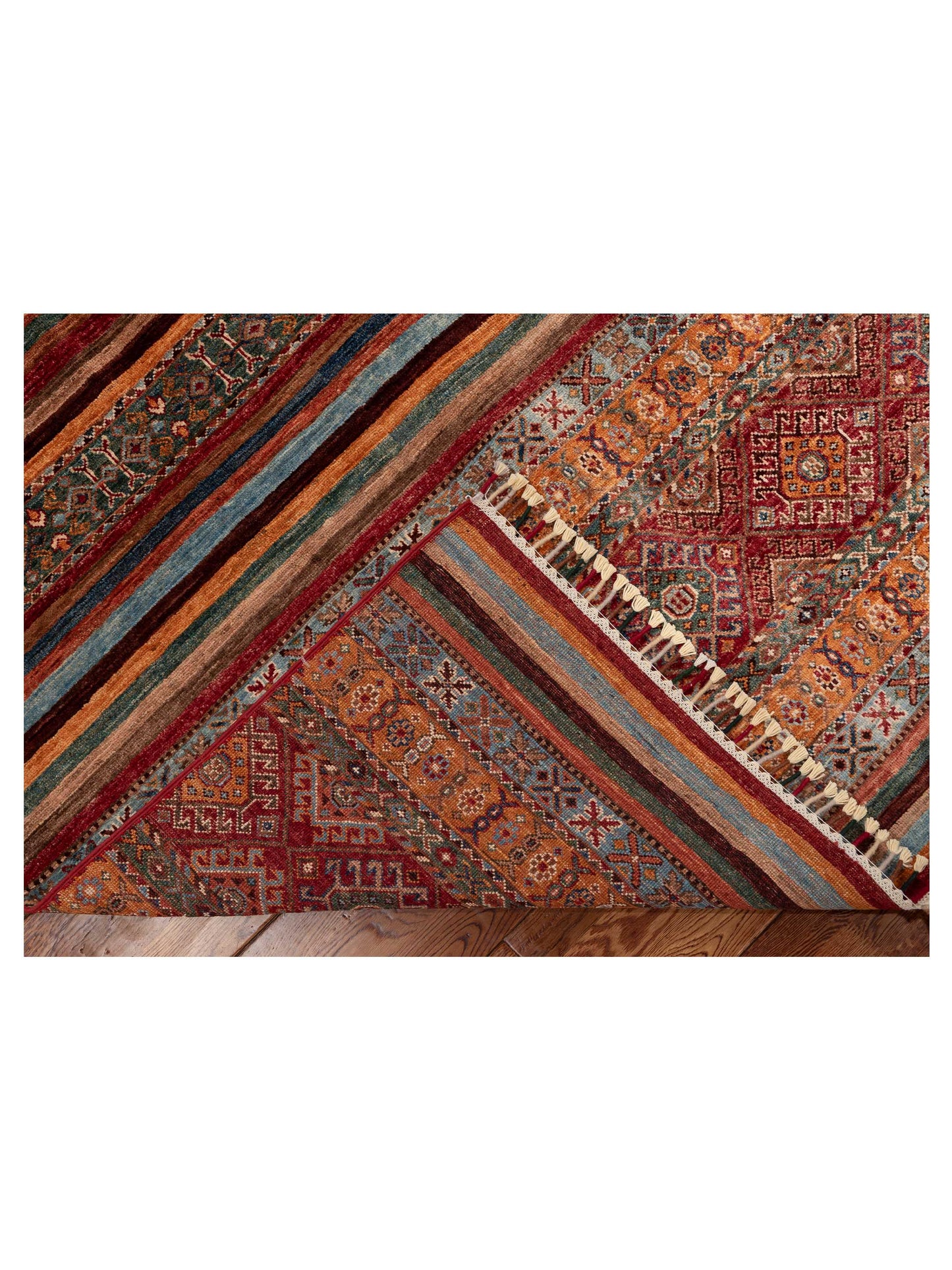 Nomad Horosan 152797 Multi Multi Tribal Hand Knotted Rug