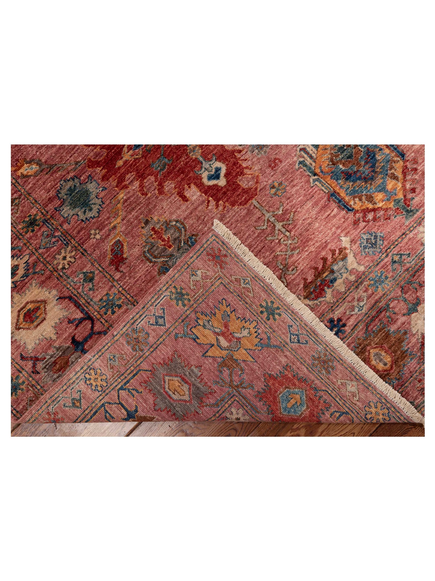 Nomad Kars 152833 Pink Pink Tribal Hand Knotted Rug