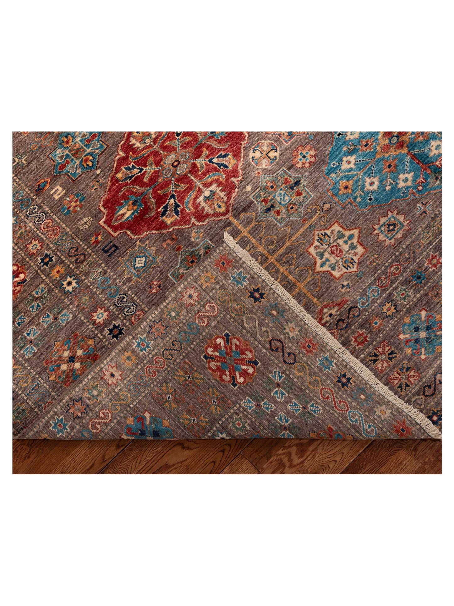 Nomad Kars 152850 Brown Brown Tribal Hand Knotted Rug