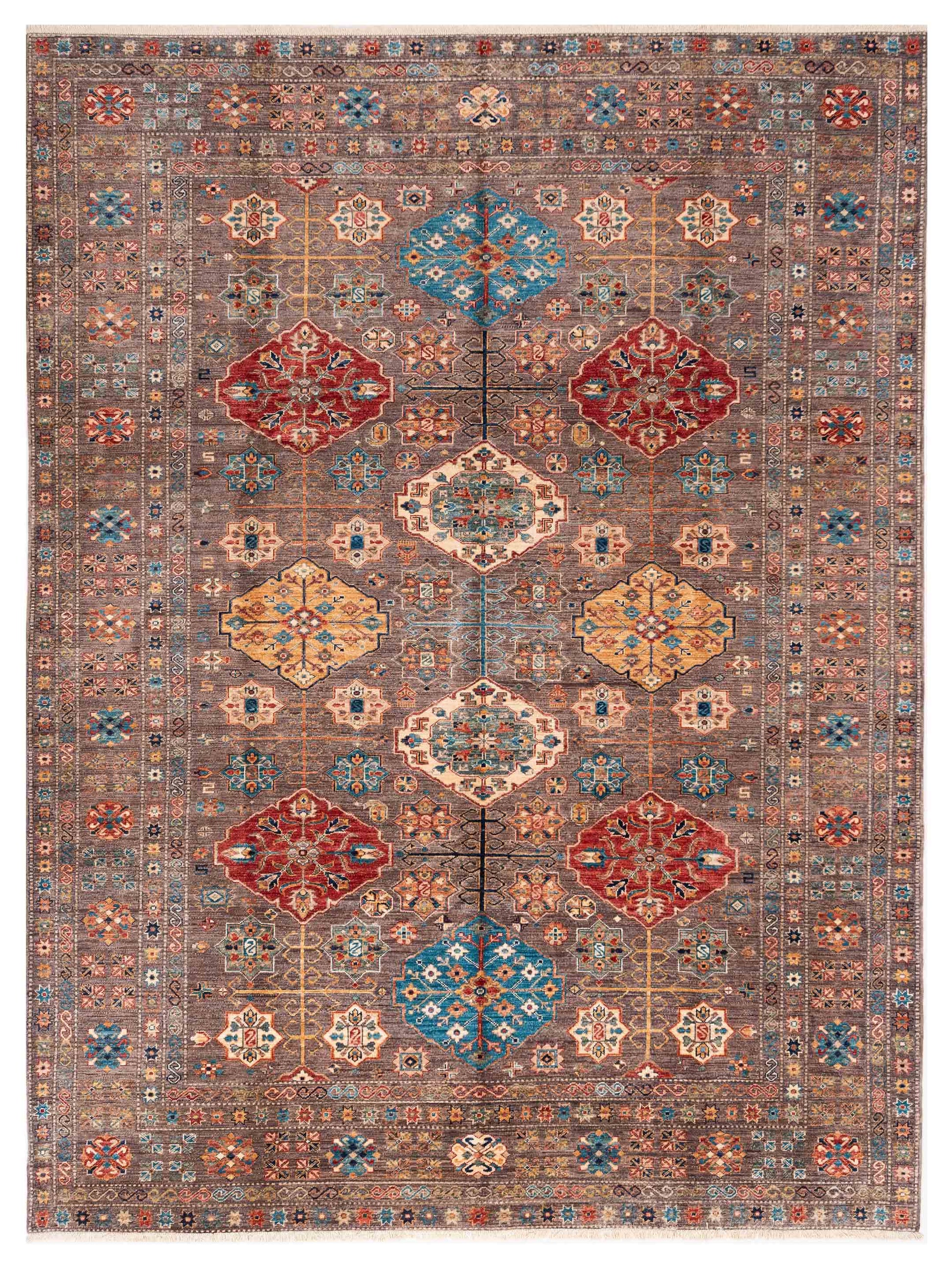 Nomad Kars 152850 Brown Tribal Hand Knotted Rug