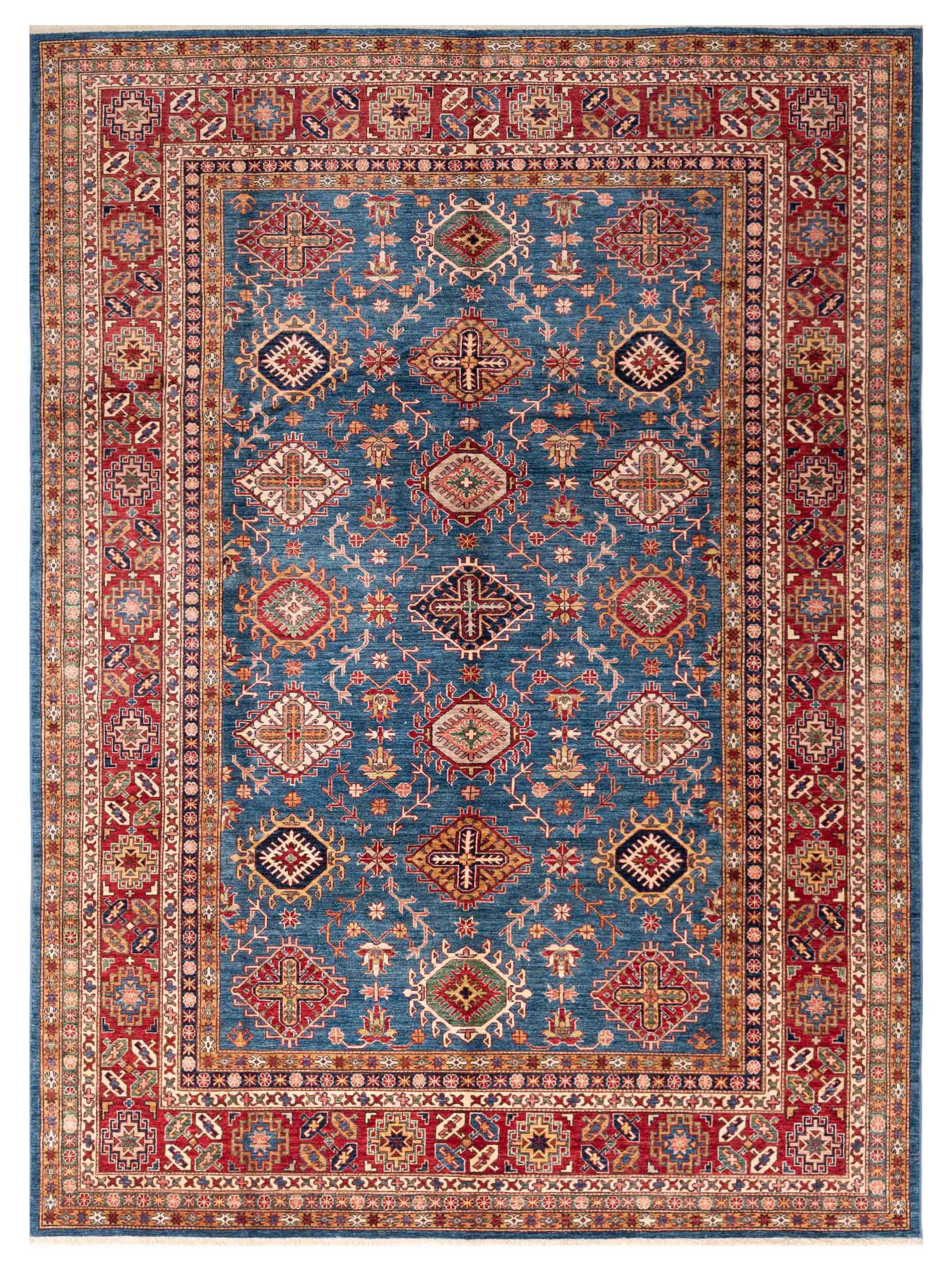 Nomad Kars 152857 Blue Tribal Hand Knotted Rug