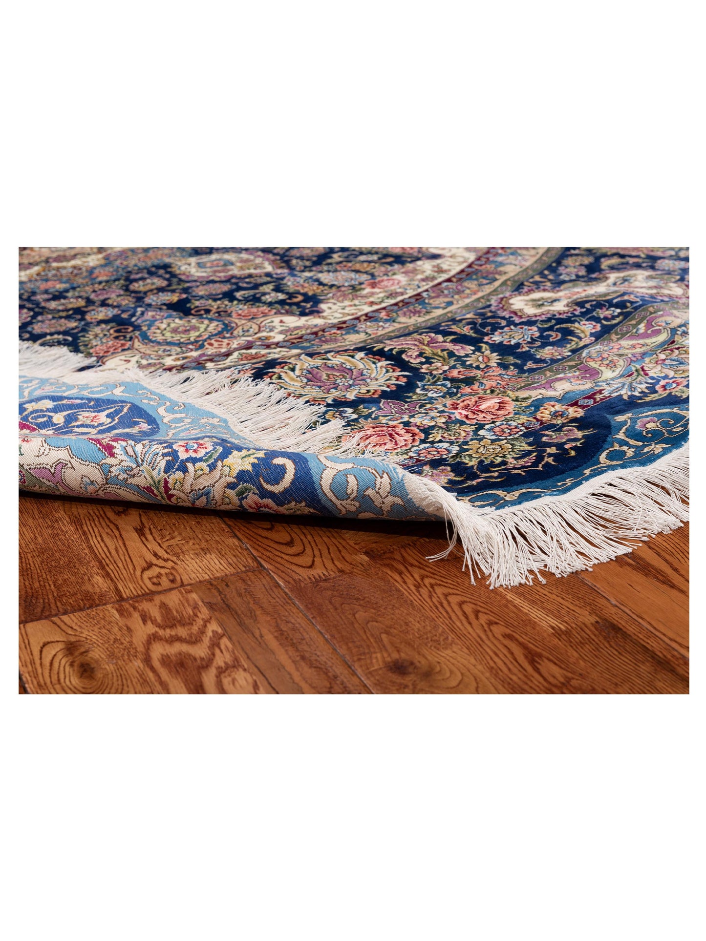 Pasha Elegance 152920 Blue Blue Traditional Hand Knotted Rug