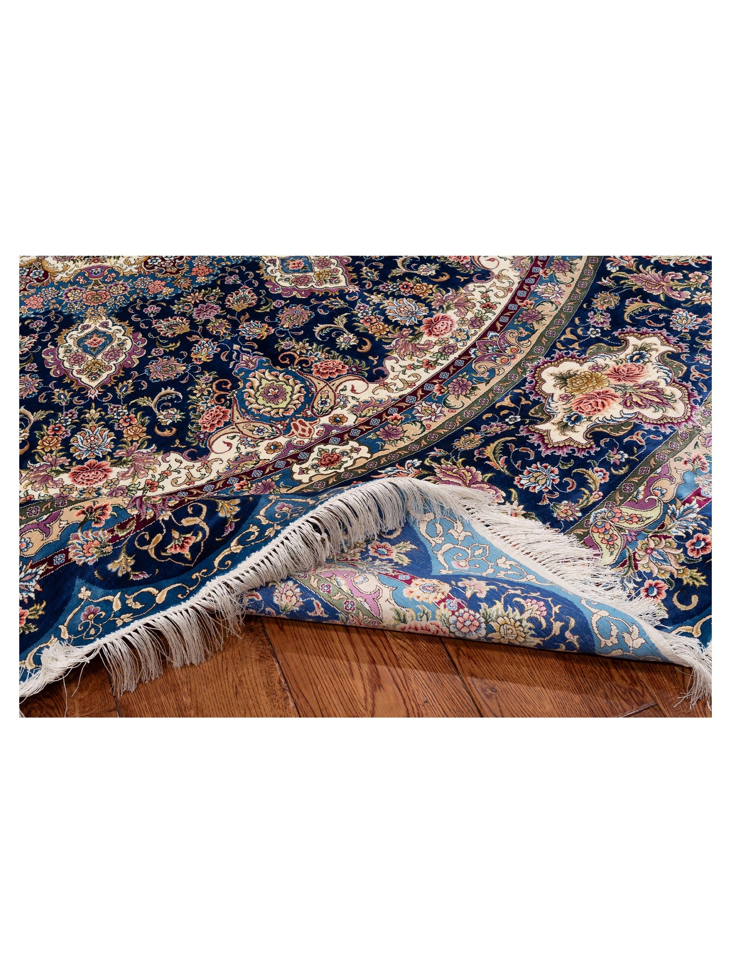 Pasha Elegance 152920 Blue Blue Traditional Hand Knotted Rug