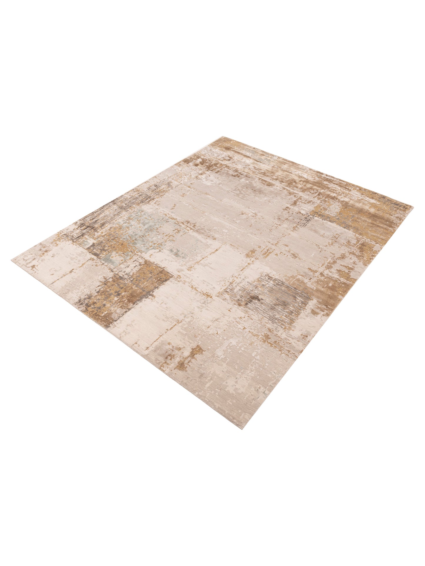 Siena Tibetino 152940 Ivory Light Brown Traditional Hand Knotted Rug