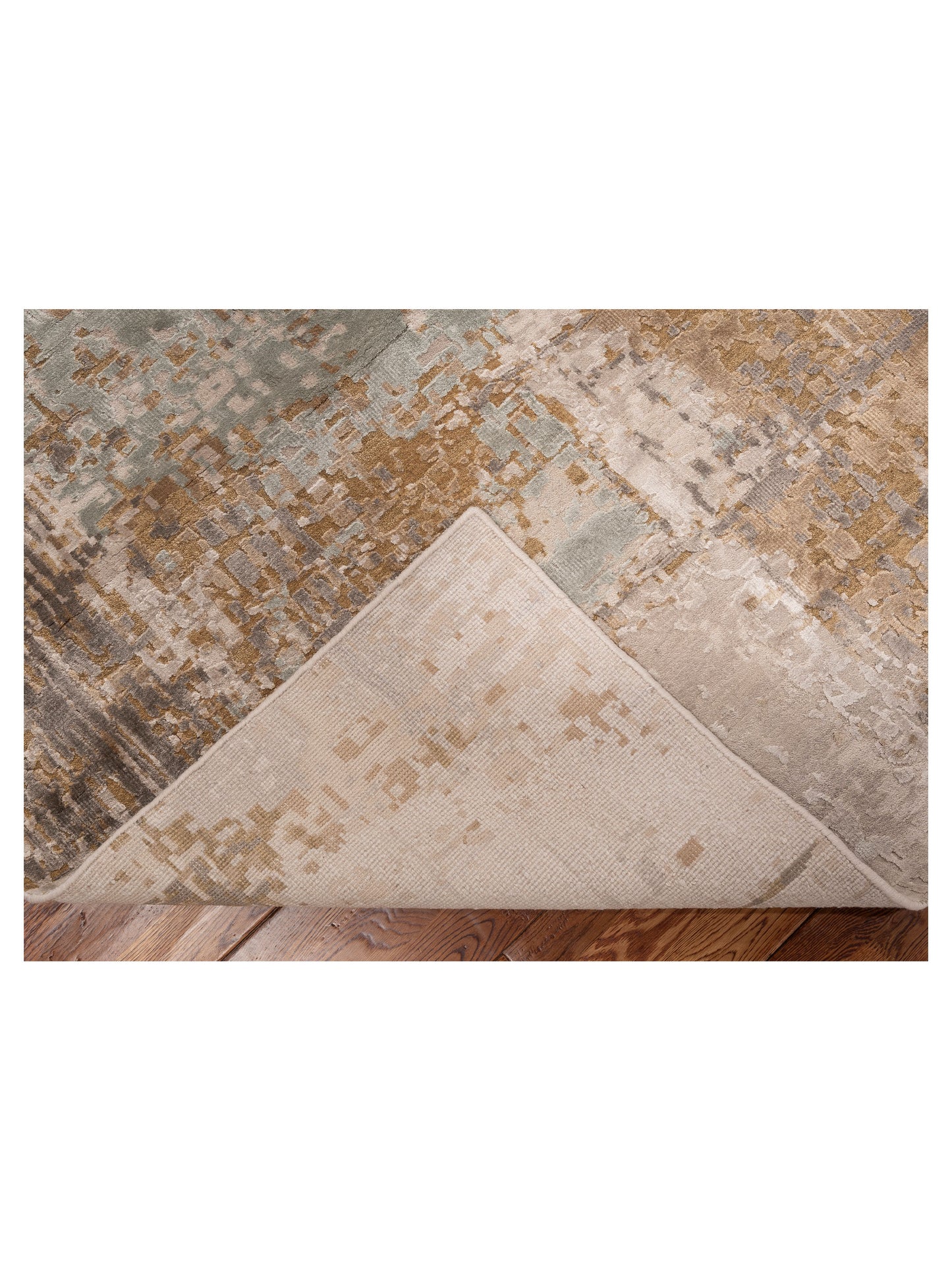 Siena Tibetino 152940 Ivory Light Brown Traditional Hand Knotted Rug