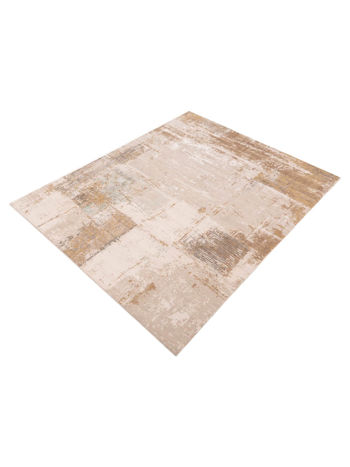 Siena Tibetino 152941 Ivory Light Brown Traditional Hand Knotted Rug - 8x10