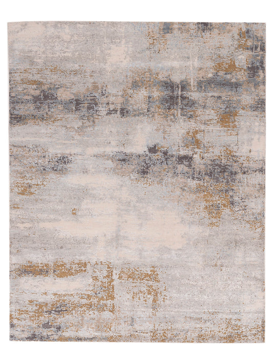 Siena Tibetino 152944 Light Gray Traditional Hand Knotted Rug