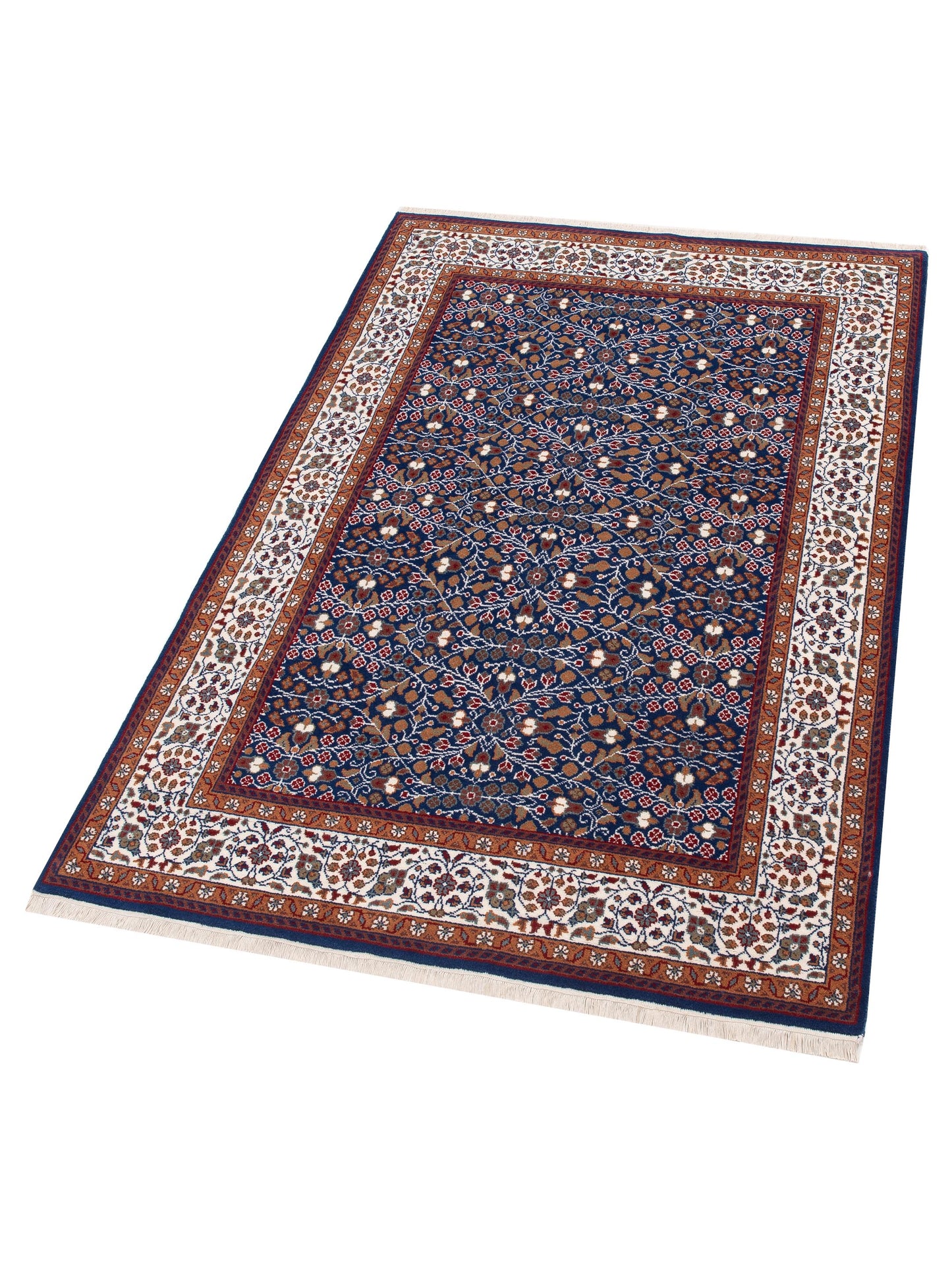 Pasha Kayseri 153028 Blue Ivory Traditional Hand Knotted Rug - 6x8