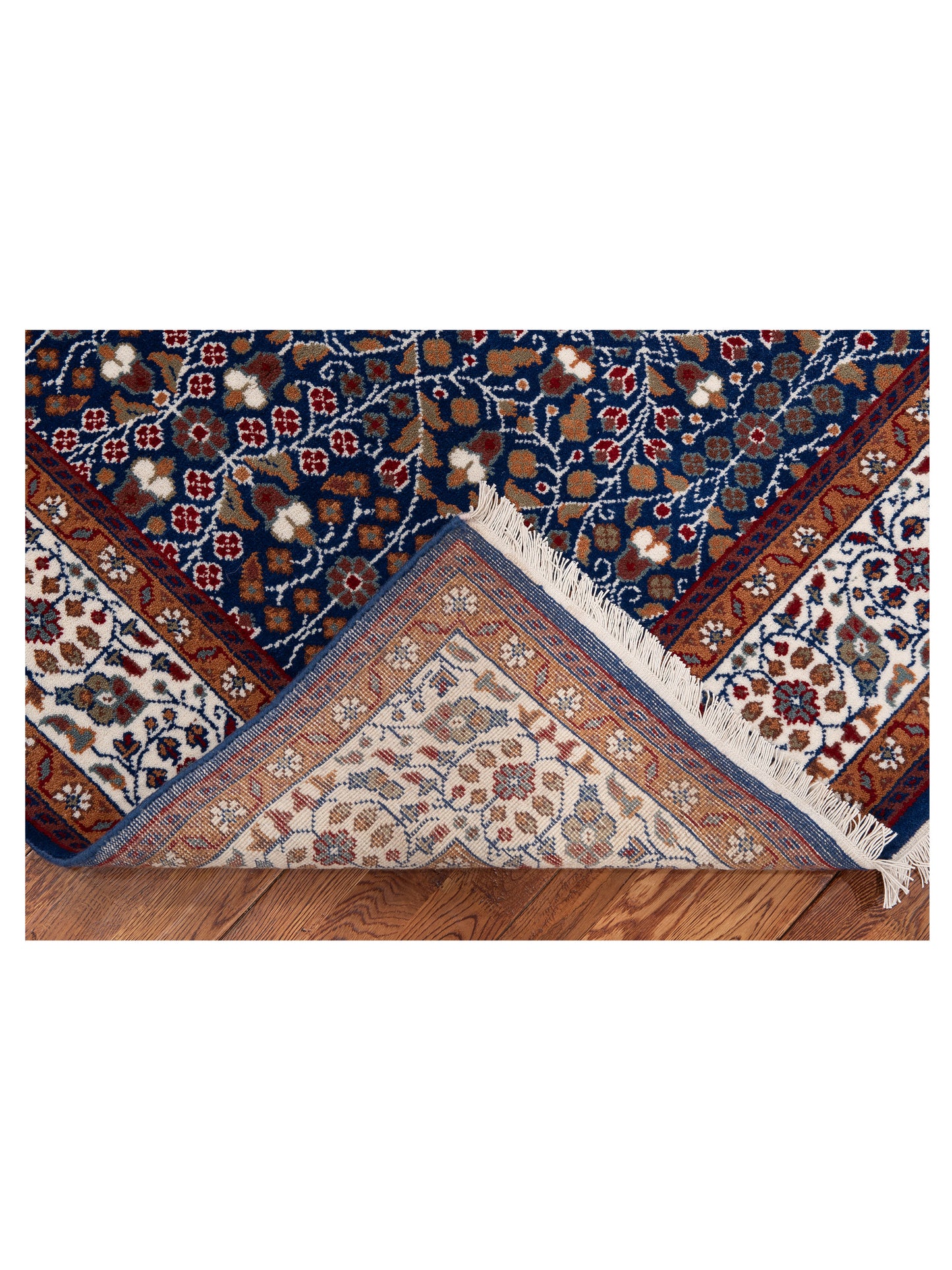 Pasha Kayseri 153028 Blue Ivory Traditional Hand Knotted Rug - 6x8