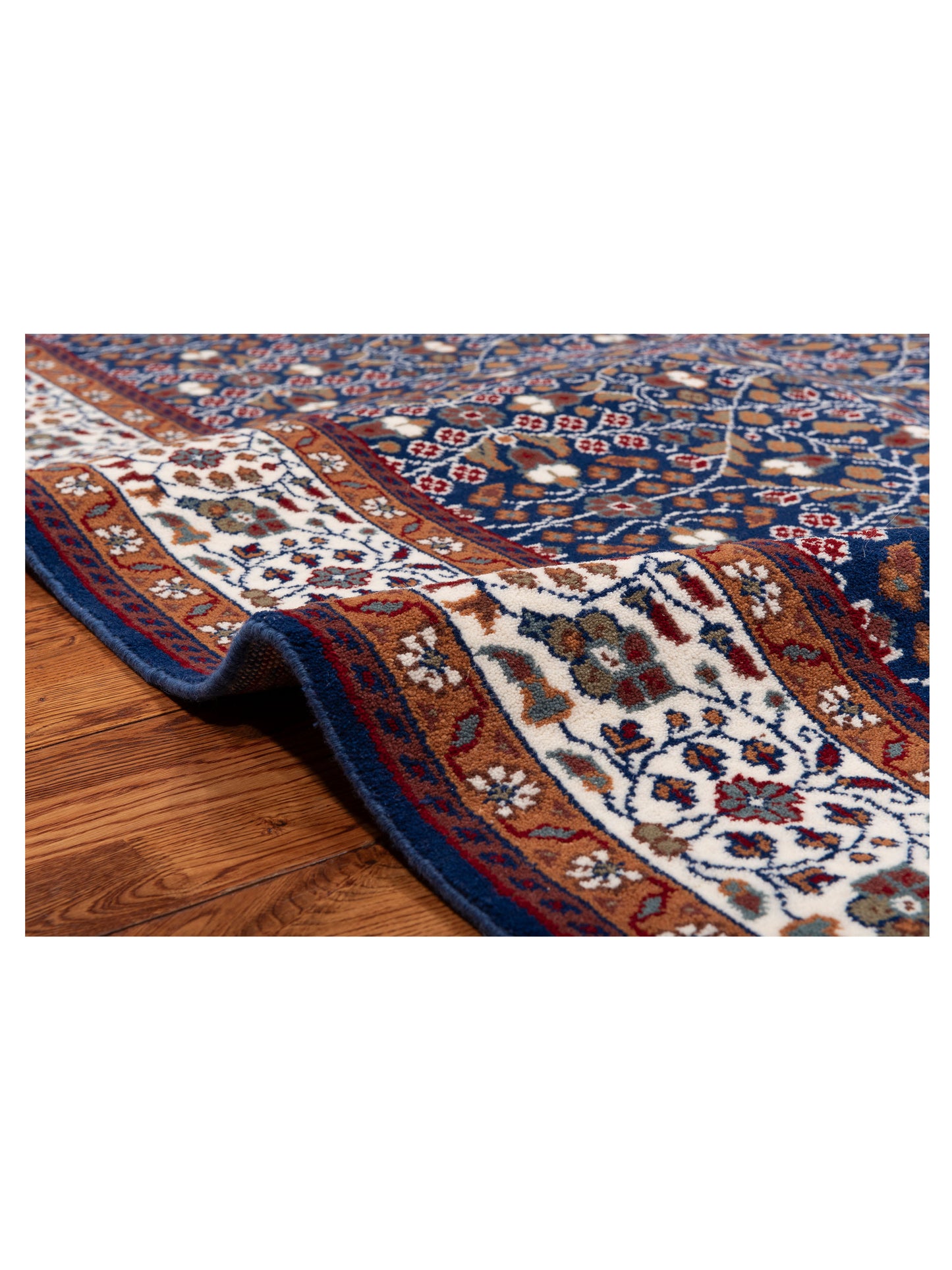 Pasha Kayseri 153028 Blue Ivory Traditional Hand Knotted Rug - 6x8