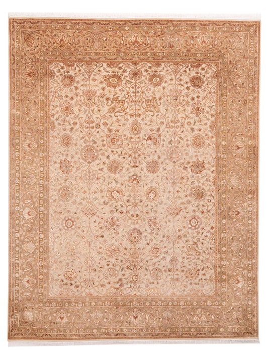 Rajpur Imperial Silk 153362 Cream Traditional Hand Knotted Rug