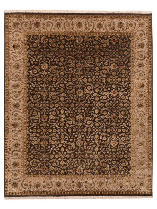 Rajpur Imperial Silk 153477 Ivory Traditional Hand Knotted Rug