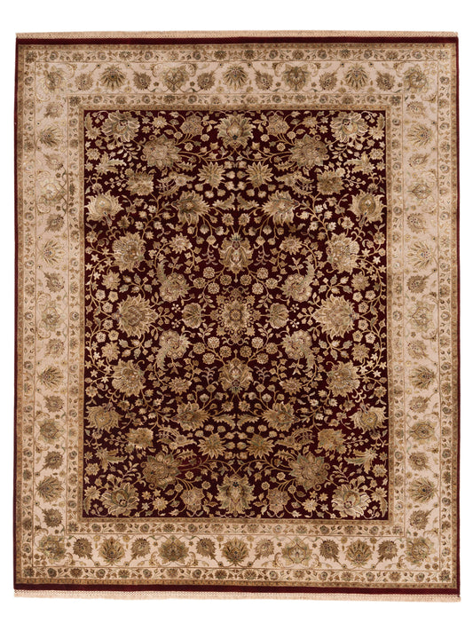 Rajpur Imperial Silk 153481 Ivory Traditional Hand Knotted Rug