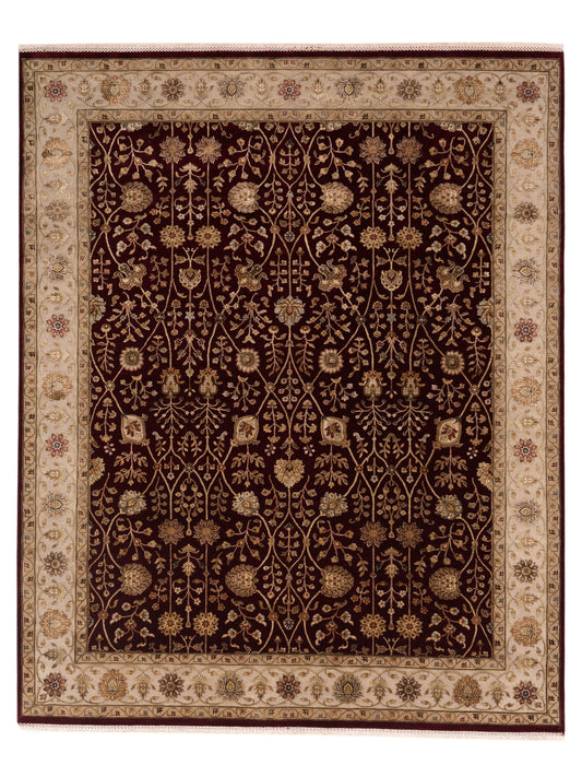 Rajpur Imperial Silk 153483 Ivory Traditional Hand Knotted Rug