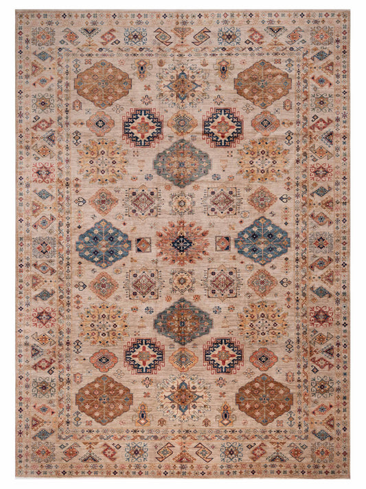 Nomad Super Kars 153566 Silver Tribal Hand Knotted Rug