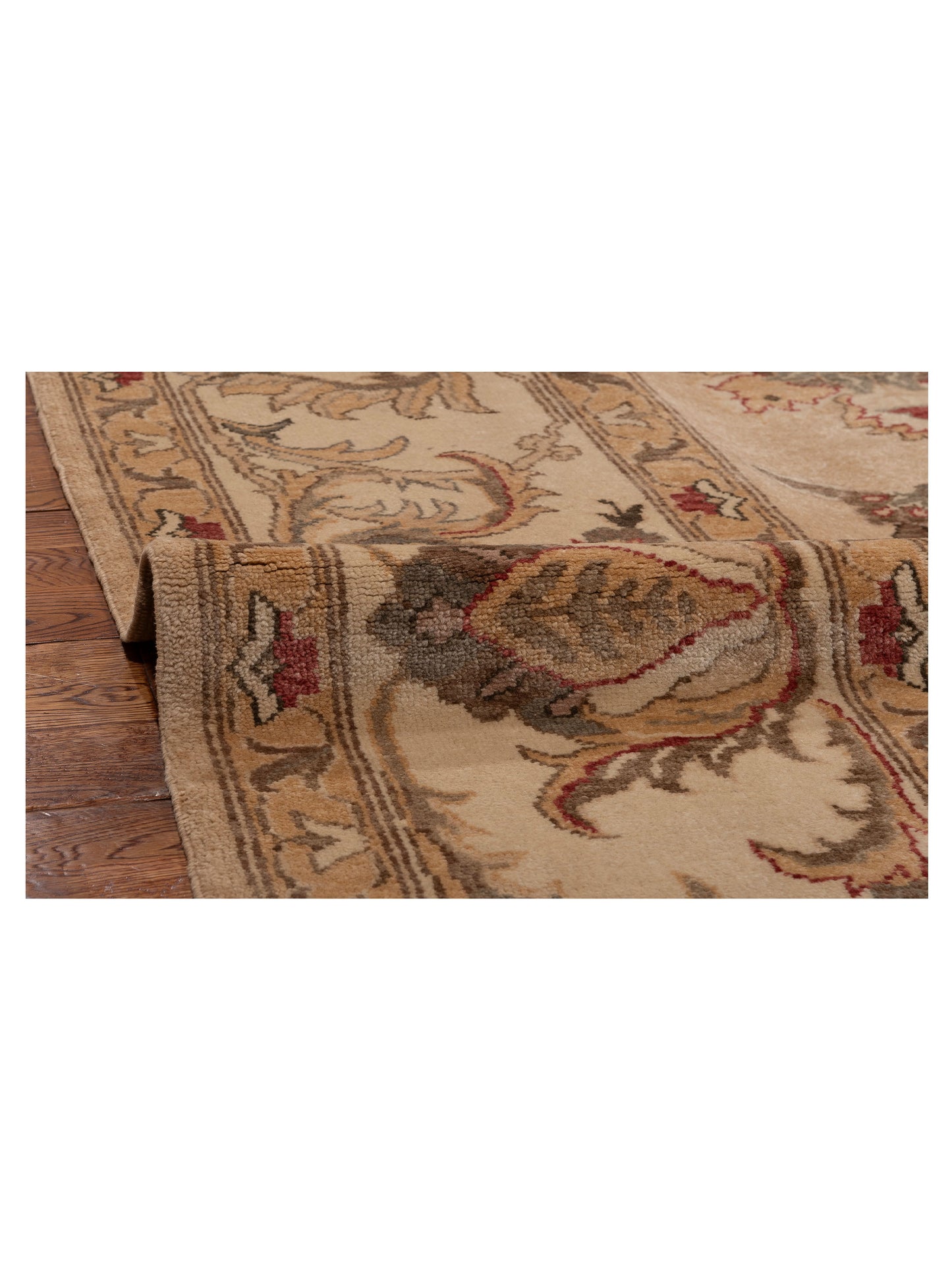 Pasha Turkish Elvan 153613 Cream Ivory Traditional Hand Knotted Rug