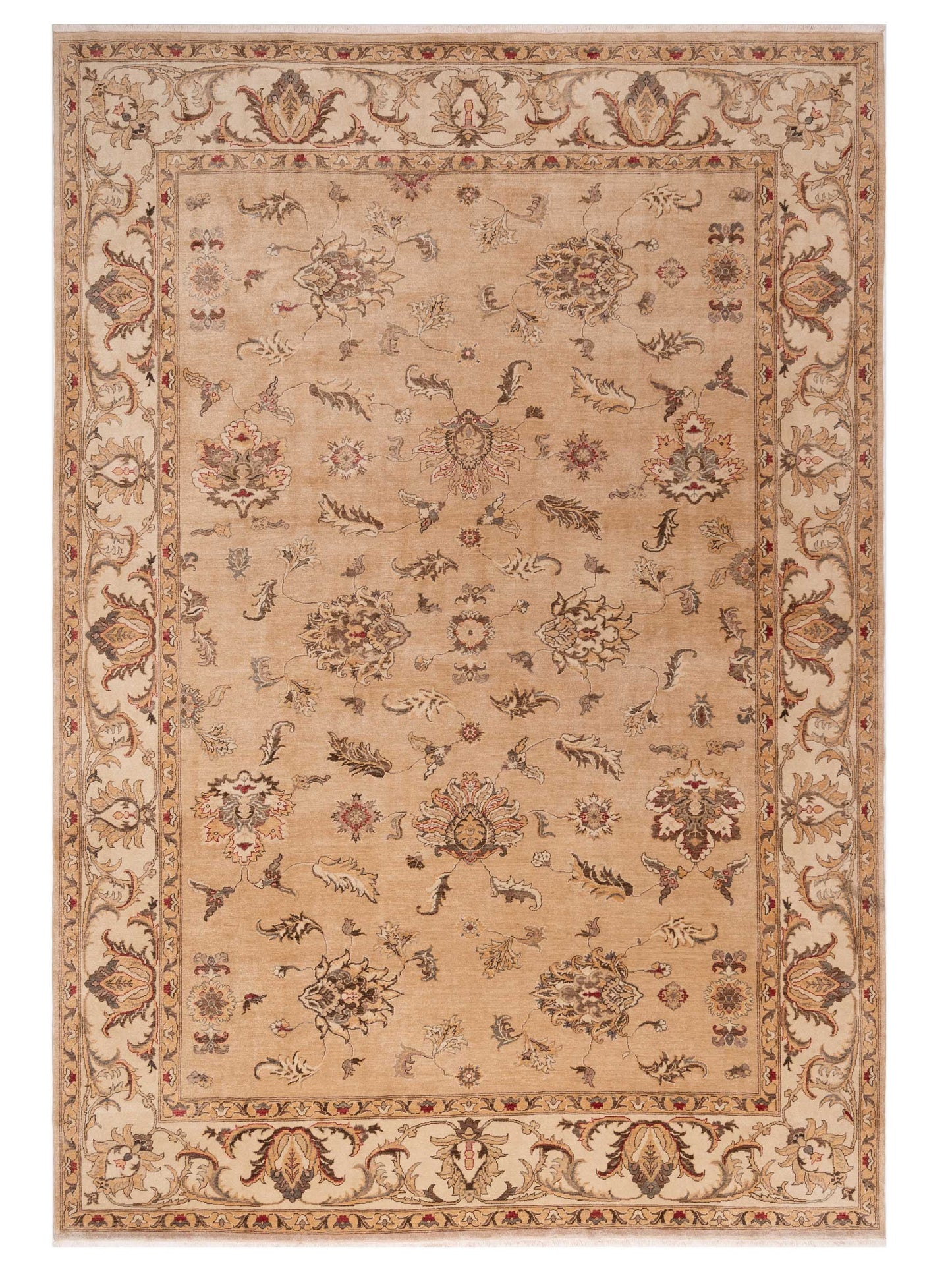 Pasha Turkish Elvan 153613 Cream Traditional Hand Knotted Rug