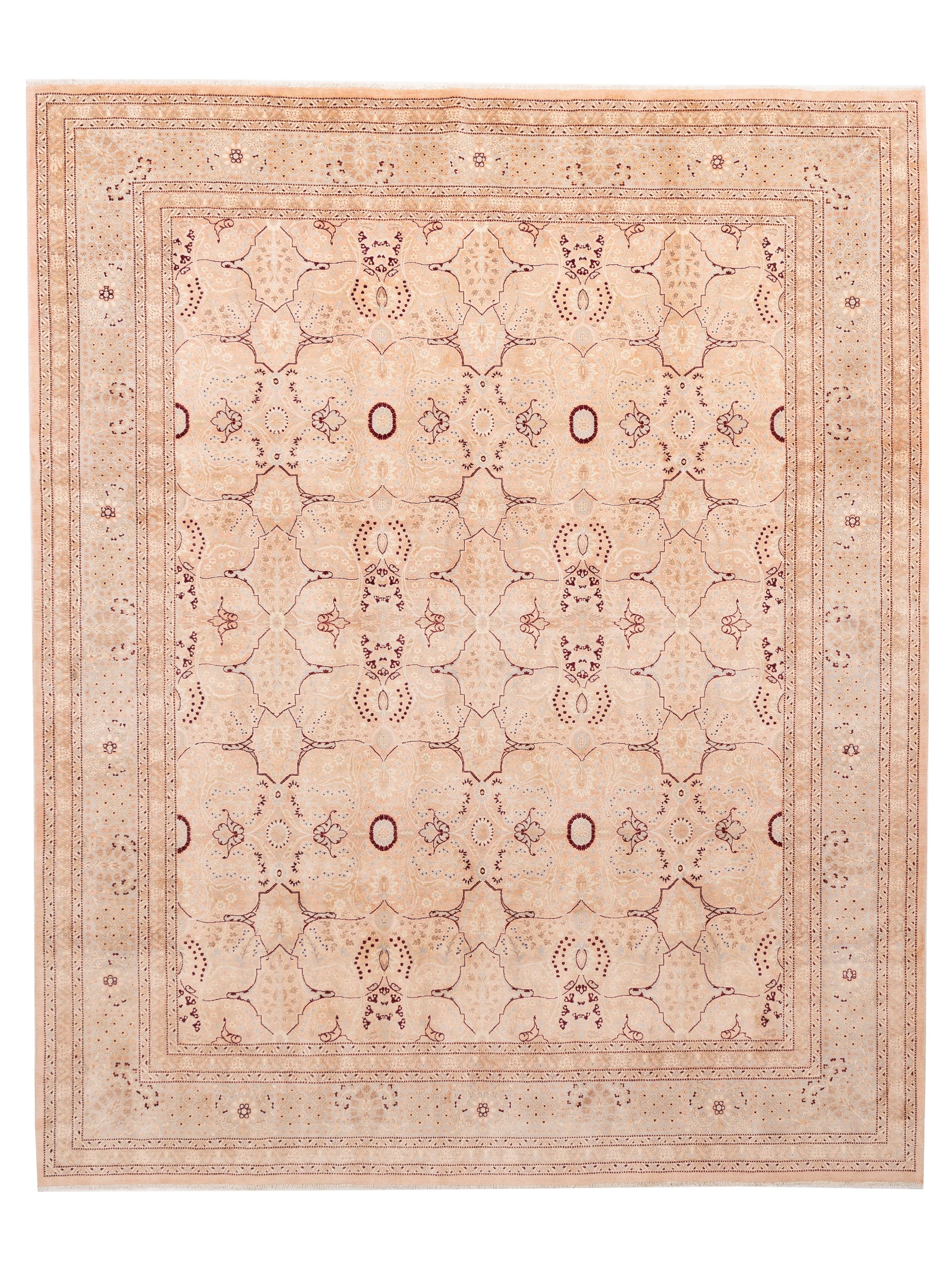 Rajpur Haji Jalili 153653 Pink Traditional Hand Knotted Rug