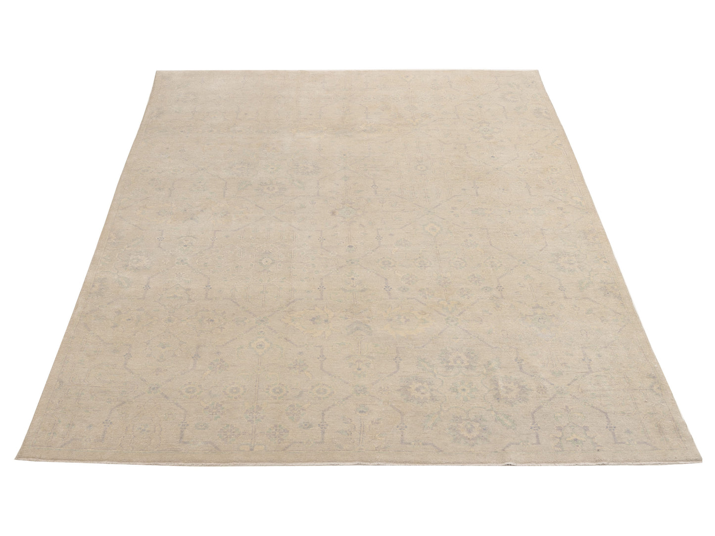 Rajpur Andalusia 153665 Silver Green Traditional Hand Knotted Rug