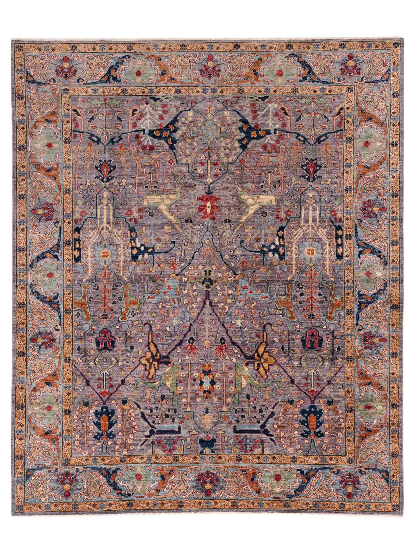 Nomad Akcha 153708 Purple Traditional Hand Knotted Rug