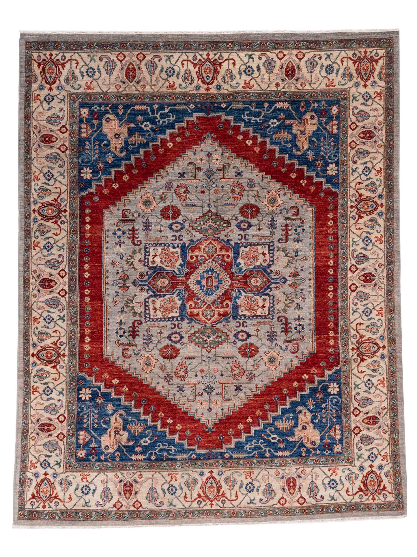 Pasha Sultan 153769 Silver Traditional Hand Knotted Rug