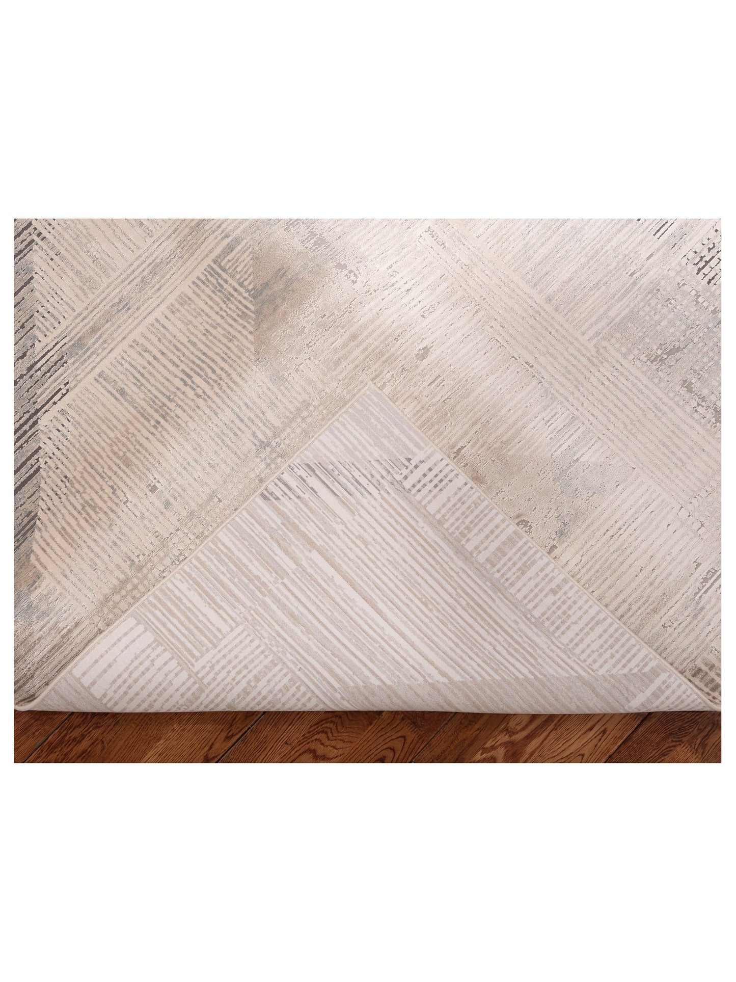 Bergamo Palermo 153818 Beige Gray Contemporary Machine Made Rug