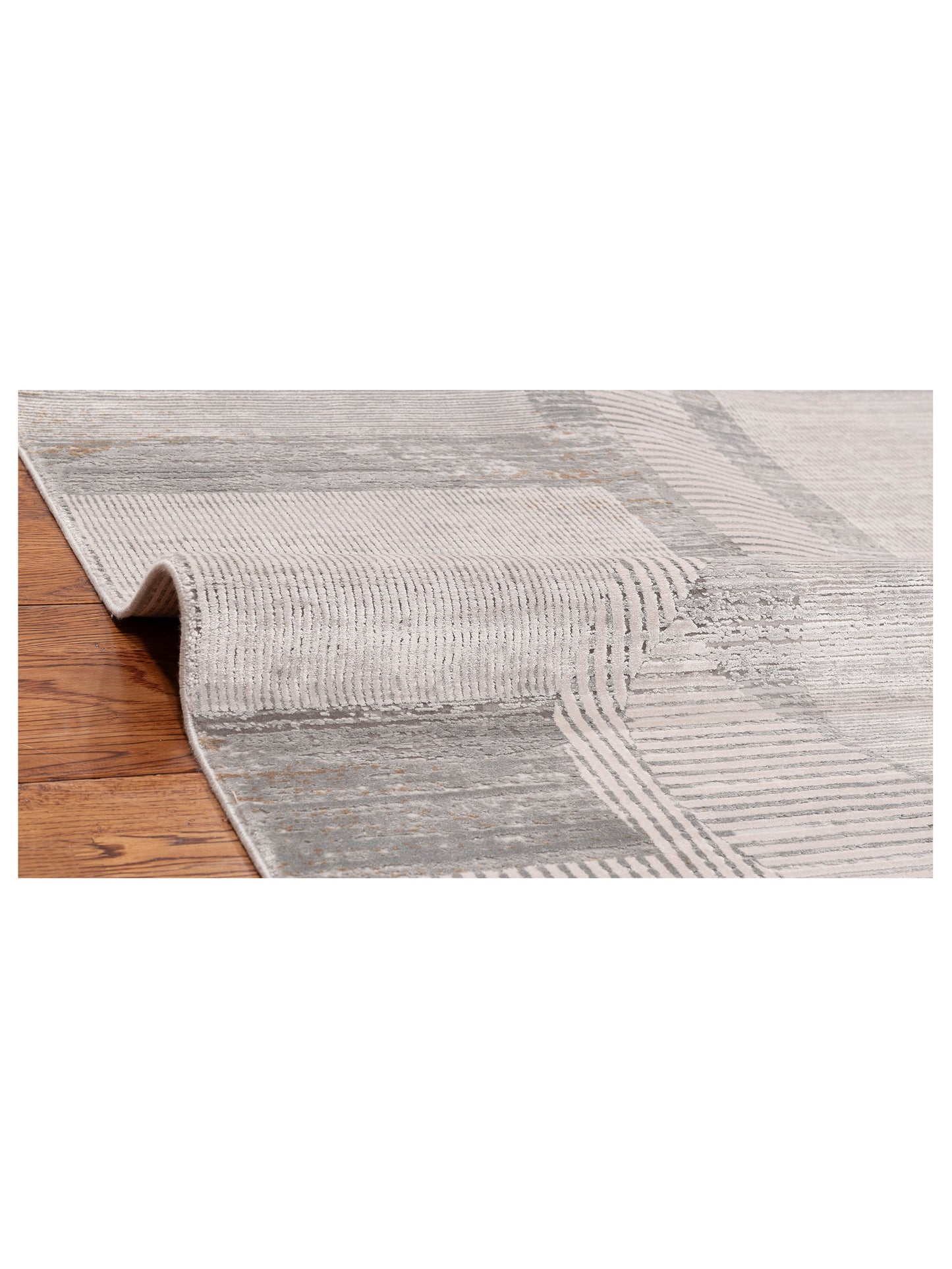 Bergamo Palermo 153820 Beige Gray Contemporary Machine Made Rug