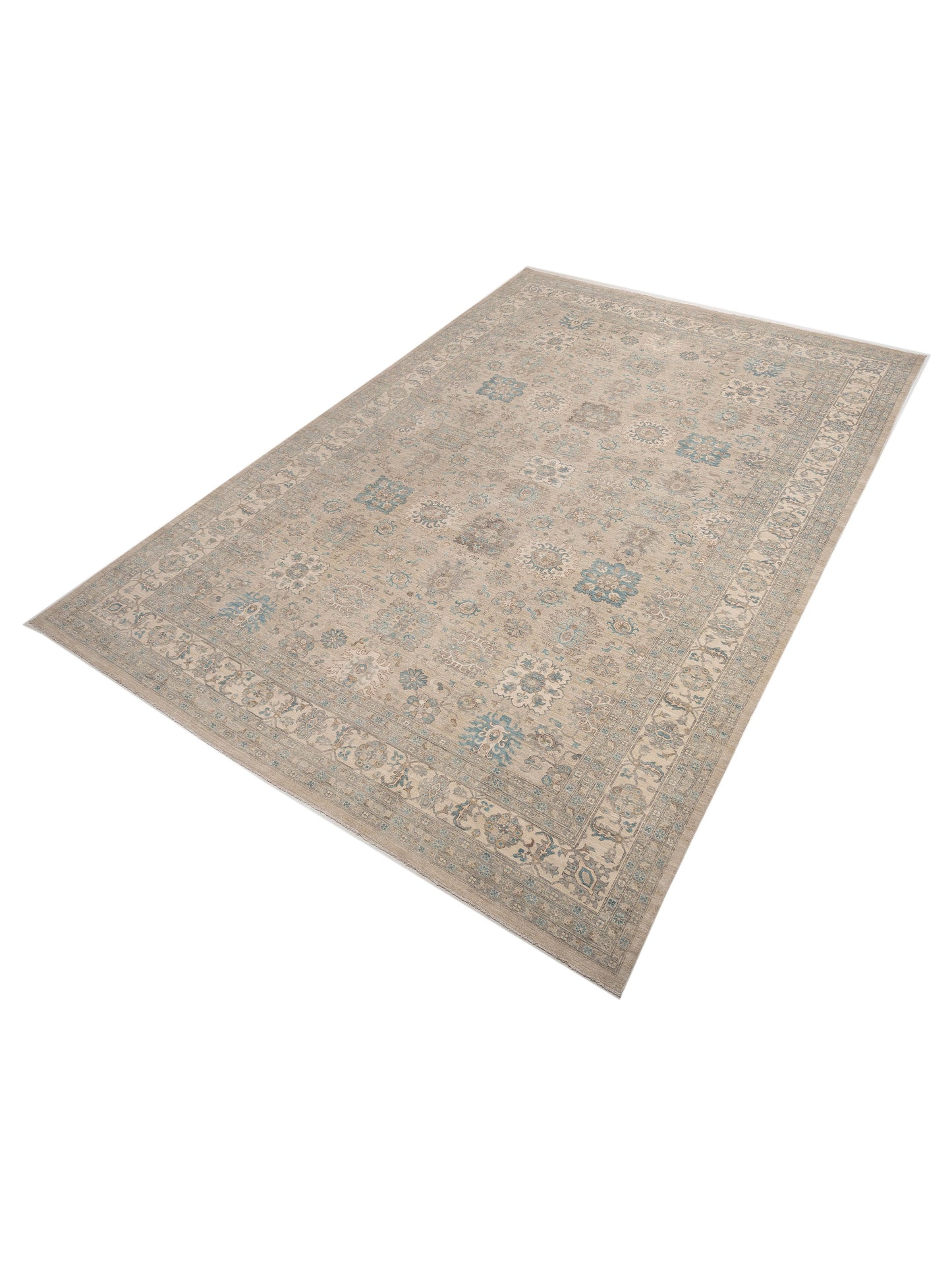 Nomad Laila 153948 Gray Ivory Traditional Hand Knotted Rug