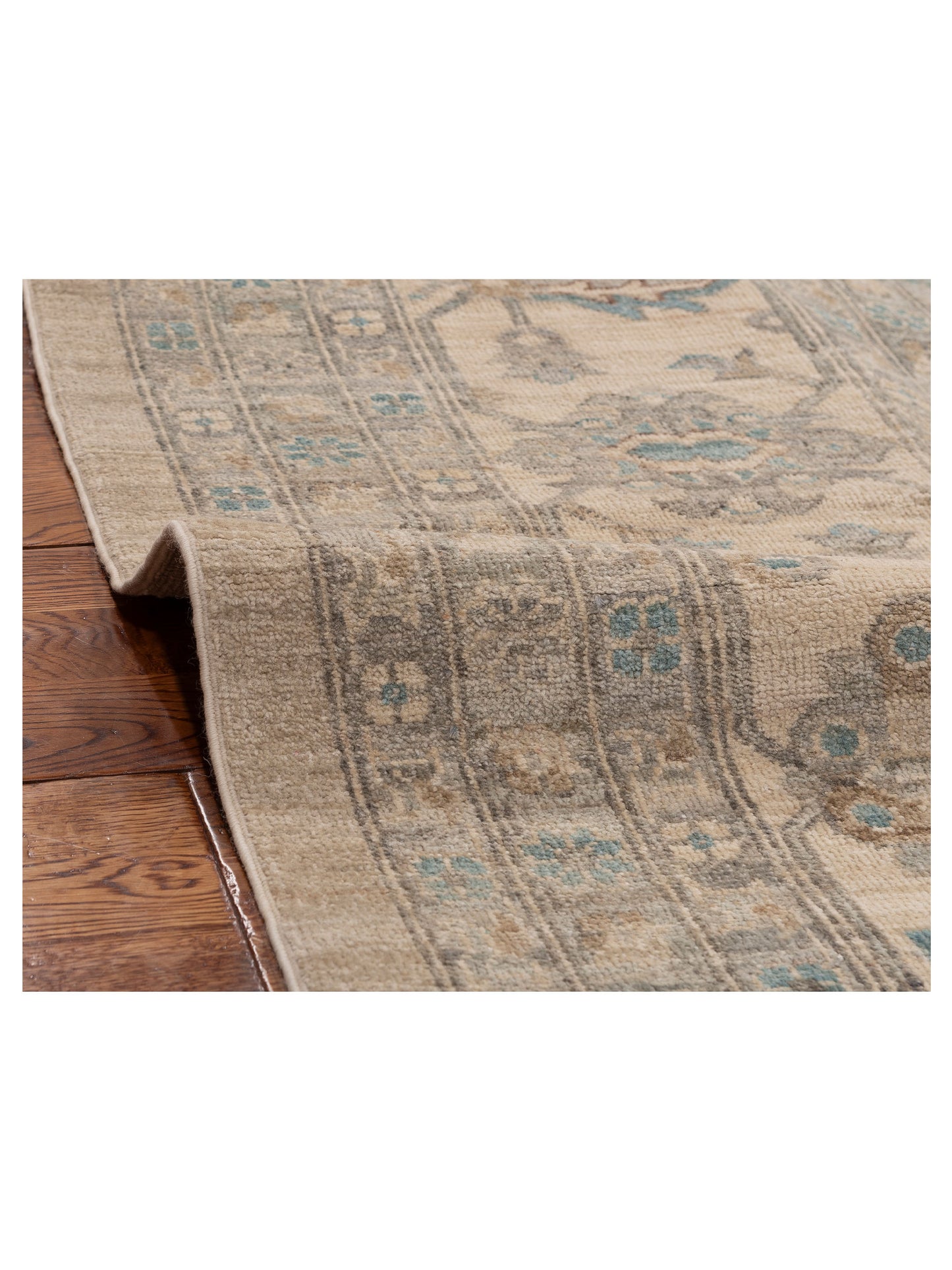 Nomad Laila 153948 Gray Ivory Traditional Hand Knotted Rug