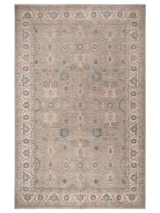 Nomad Laila 153949 Light Gray Traditional Hand Knotted Rug